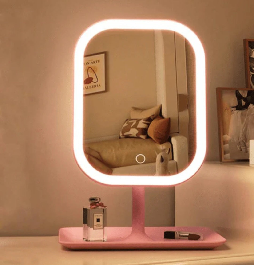 LED Mirror with Stand🪞✨️